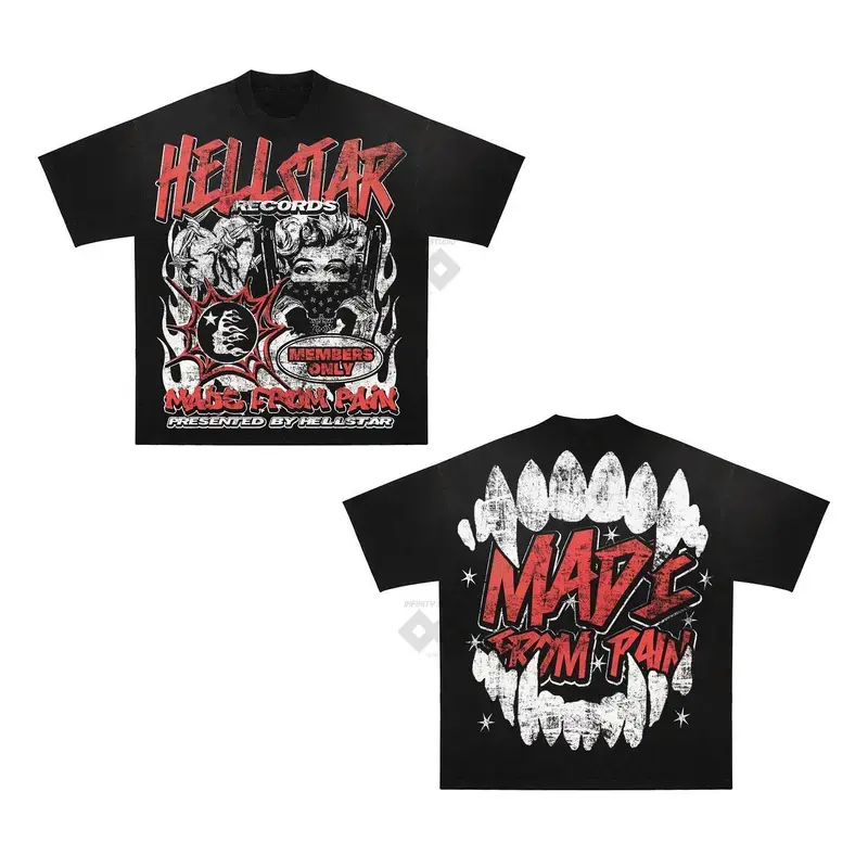 Y2K Graphic "Made From Pain" Personalize Printed Tshirt, For Men For Women