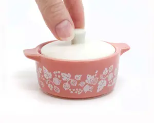 Pyrex-Inspired Gooseberry Casserole Ceramic Trinket Box