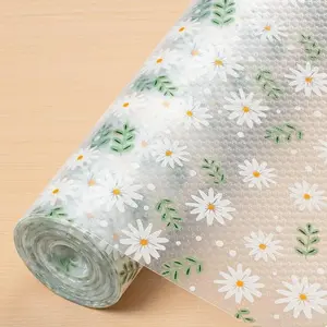 Daisy Pattern Shelf Liner, Non-slip Waterproof Placemat, Coasters, Durable Easy-to-clean Mat for Cabinets, Shelves, Refrigerator, Counters & Drawers