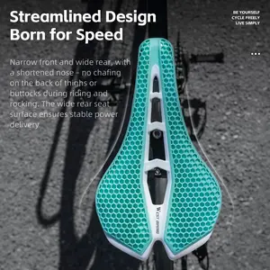 WEST BIKING  Carbon Fiber Saddle. Honeycomb Saddle, Lightweight Road Mountain Bike Saddle,Bicycle Parts