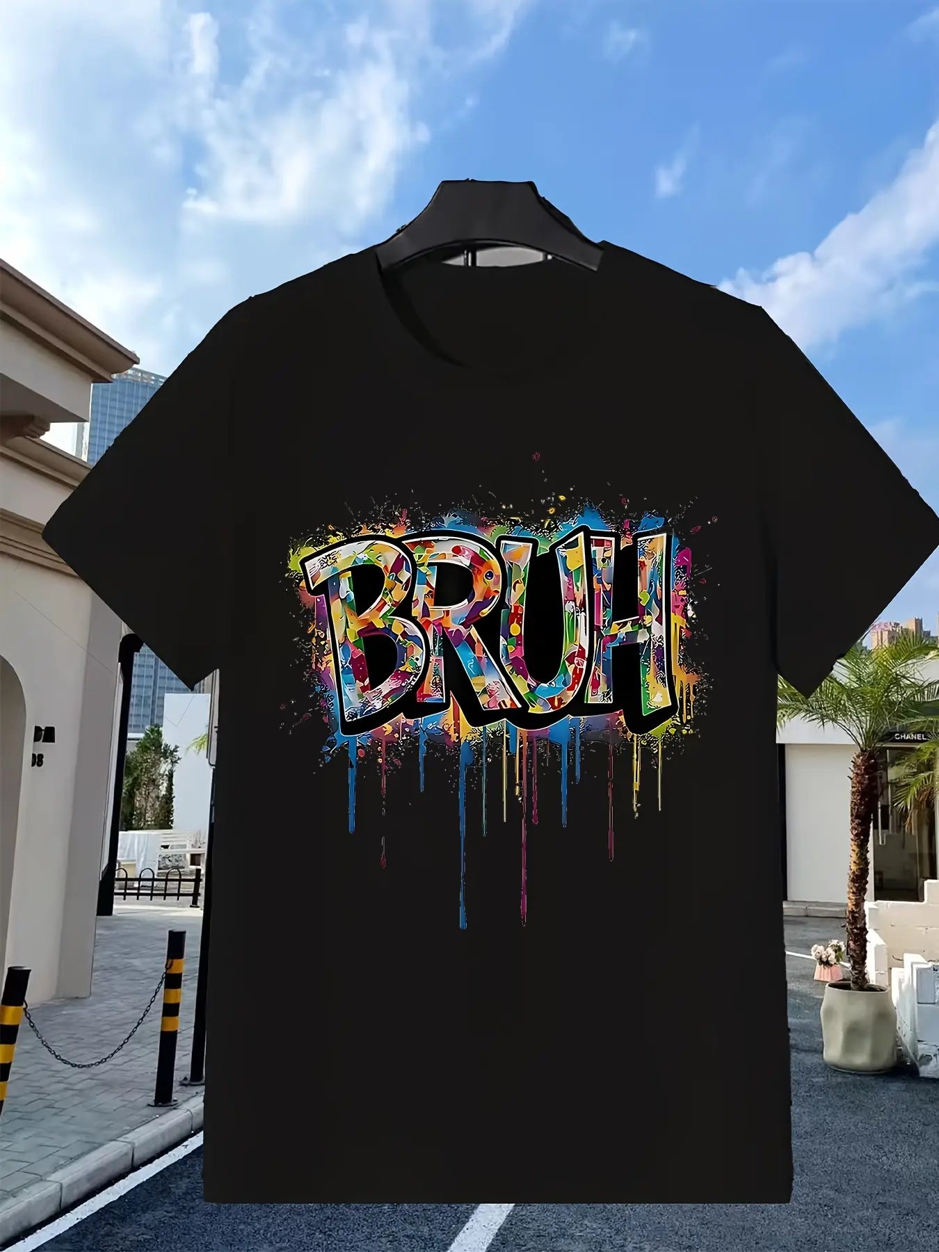 Men'S Unisex Funny Bruh Hoodie, Bruh for Short Is unisex soft cotton short sleeve t shirt, vintage graphic casual tee for men women teens, perfect birthday holiday gift for camping travel gym daily street  wear