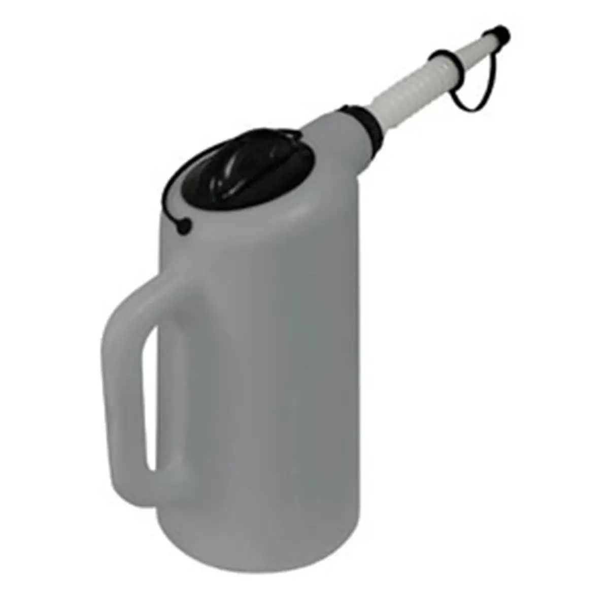 212 MAIN 8 Qt Capacity Dispensing Canister, Translucent Polyethylene Oil Container with Measuring Marks, Flexible Spout, Spout Cap and Lid for Bulk Cycling Oil