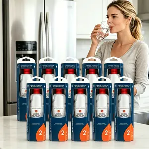 【ORIGINAL GENUINE】10PCS EDR2RXD1 Refrigerator Water Filter Compatible with Whirlpool W10413645A Everydrop Filter 2,WHR2RXD1, Whirlpool WRF757SDHV, WRF767SDHZ, WRF767SDHV, WRFC9636RZ