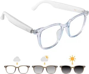 2026 Wireless Smart Glasses, Auto-dimming Lens, Touch Control, Built-in Microphone, High Resolution Audio, Wireless, Rechargeable Battery, Great for Office, Outdoors, Sports, Driving, Music Playback, Hands-Free Phone - Ideal Holiday Gift!