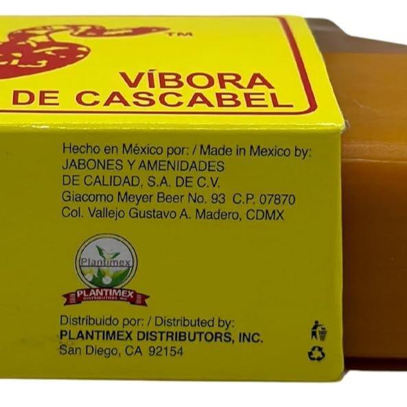 Jabón de Vibora de Cascabel 4.93 oz Rattlesnake Oil Soap for Skin Made in Mexico 140 GR