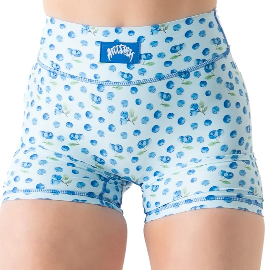 Blue Blueberry Biker Short
