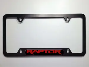 Ford Raptor License Plate Frame, Car Decor Accessories US Market Unique Personalized Design Enhances Aesthetic Appeal Easy Install