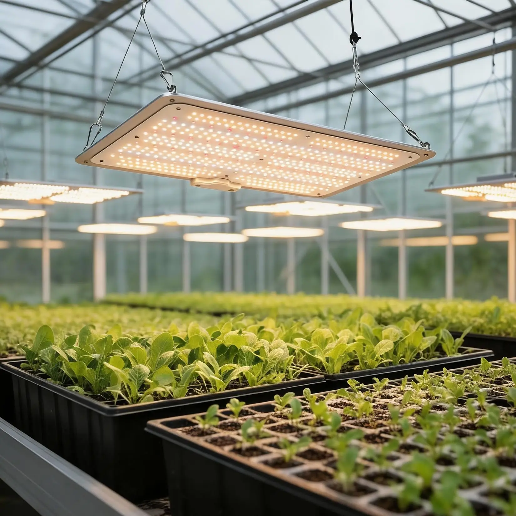 Dimmable Full Spectrum LED Grow Light, Sunlike Quantum Board with Red & IR, 120V US Standard for Indoor Plants