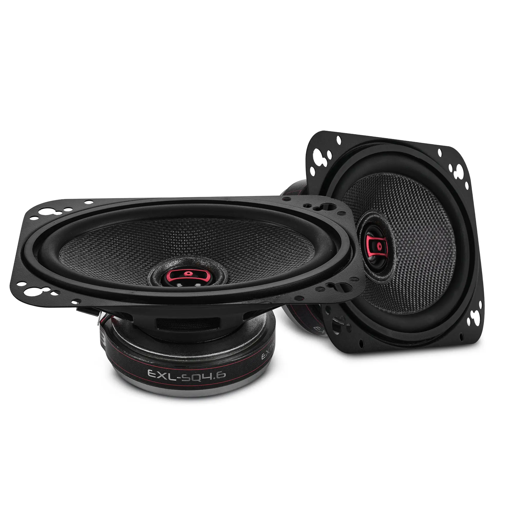 EXL 4x6” 2-Way Coaxial Speaker with Fiber Glass Cone | 60W RMS 3-Ohm