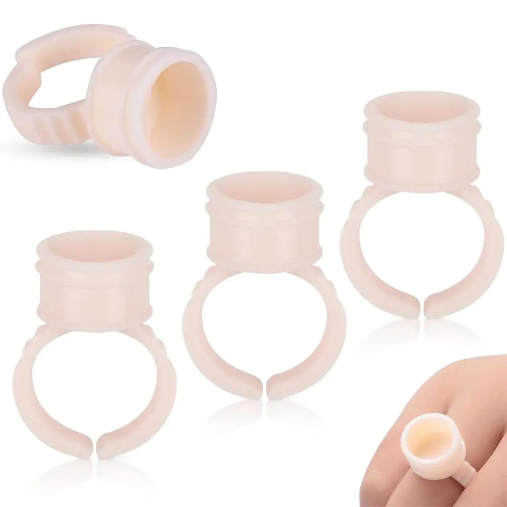100/300/500pcs Disposable Ring Tattoo Ink Cups Soft Silicone Pigment Container Portable Microblading Permanent Tattoo Accessory