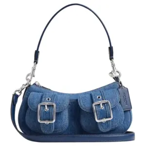 COACH Ashton 25 Multifunctional Fabric Shoulder Bag with Silver Hardware for Women