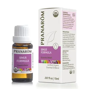 Pranarōm Sinus Formula Essential Oil Wellness Blend – Bio | Certified Organic Aromatic Respiratory Support