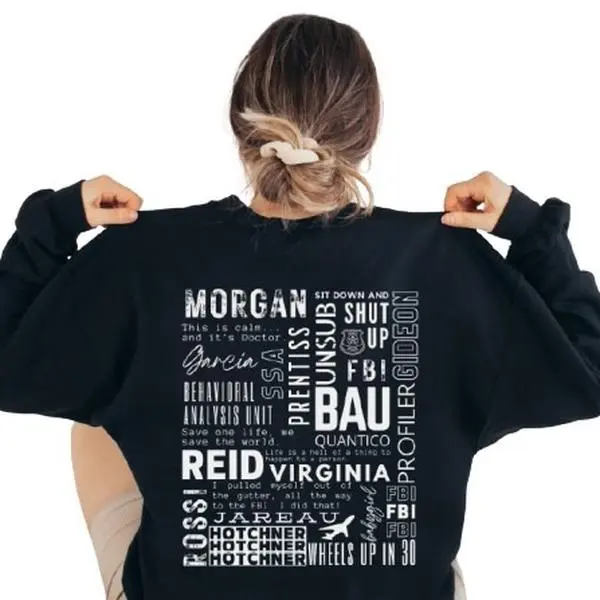 Criminal Minds Quotes Collage Bau Quico Crewnecks Sweatshirt