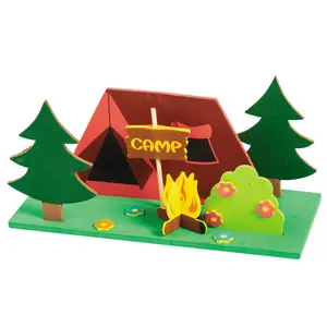 Foam 3D Camp Scene Craft Kit - Makes 12