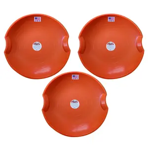 Paricon 626-O Flexible Flyer Flying Saucer Sled, 26 In Diameter, Orange (3 Pack)