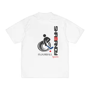 SHAMANDY SPORTS, floorball sport t-shirt, white graphic t-shirt