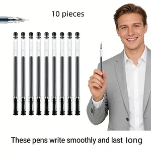 Mini Pen Large Capacity Ink Drill Stone Good Quality Plastic Full Needle Tube Neutral Pen Signature Student Exam Use Carbon 0.5mm