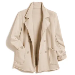 NewSongling Classic Trench Coats for Women Double Breasted Belfast Fleece Peacoat Jackets Essentials Fall Winter Coat Can be used with raincoat