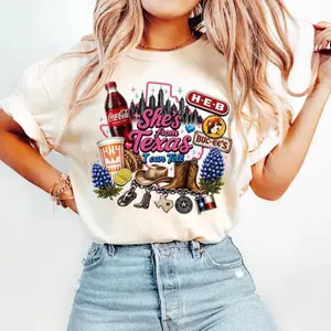 She's From Texas Shirt, Retro Texas T-Shirt, Texas Girl Tee, Southern State Pride Gift, Texas Lover Gift