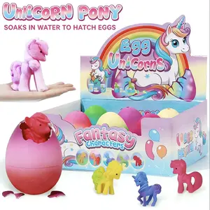 Water Grow Unicorn Eggs Set (6 Pack) -Hatch &Expand Up to 600% with Educational Cards -Fun Science Activity Toy for Kids, Perfect forIndoor & Outdoor Play, Backyard & Party