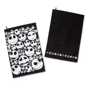 Disney The Nightmare Before Christmas Jack Skellington Faces Kitchen Towel Set