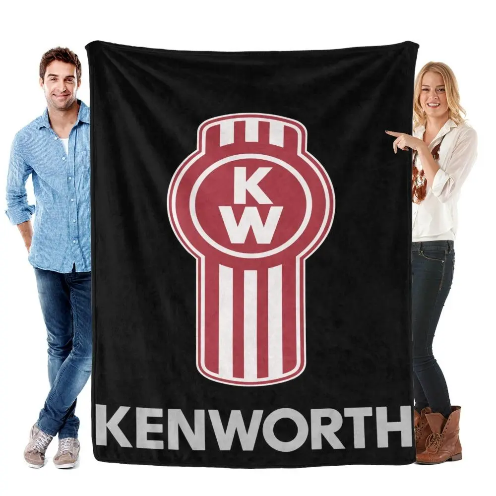 Kenworth Throw Blanket for Bed,Soft Collage Blanket for Bedroom,Cute Blanket Funny Room Decor Flannel Blankets for Bed SofaThanksgiving Father's Day Holiday Warmth Christmas Gifts