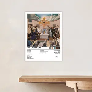 Moneysign Suede - The Chosen One - Music Album Cover Rap Album Poster, Rap-Hip Hop-R&B Album Wall Art, Iconic Rap Album Aesthetic Decoration, Emotional Rap Aesthetic Decoration, Modern Music Artwork, A Gift for Rap Fans, Frameless