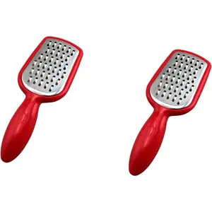 2 count. Stainless Steel Mini Grater Cheese Garlic Nutmeg  5"