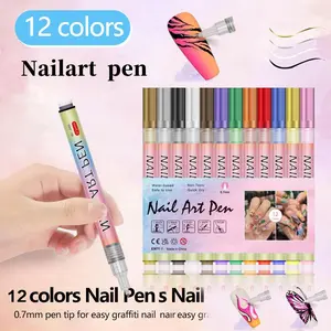 Large Capacity Acrylic Nail Doodle Pen, Professional Salon Manicure Art Tool, DIY Nail Marking Pen, Perfect Gift for Women