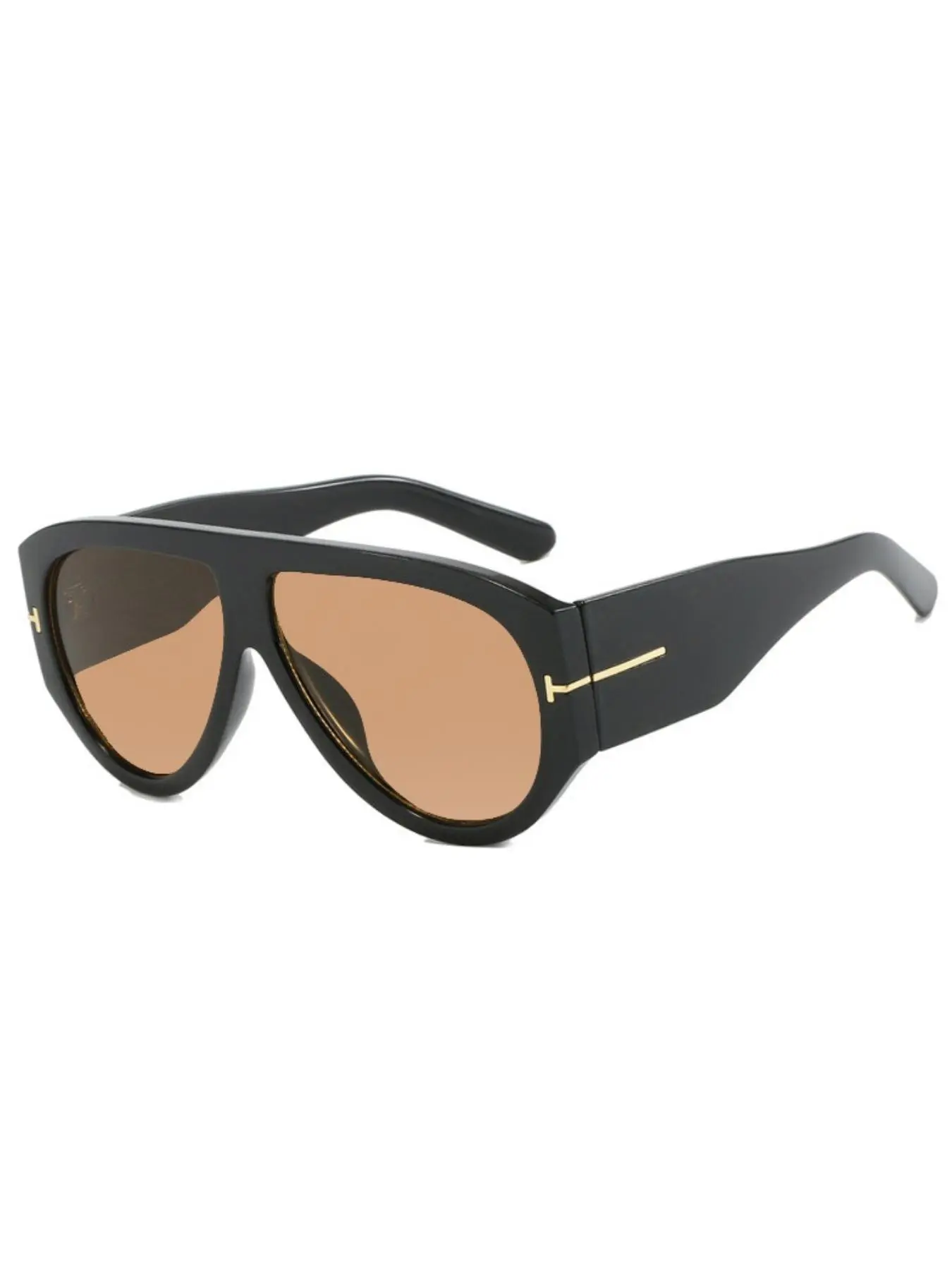Unisex Vintage Oversized Pilot Eyeglasses, Street Punk Style Eyewear, Trendy Casual Aviator, Sunglass Aviators, Perfect for Beach, Vacation, Party and Daily Wear