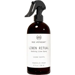 Muse Apothecary Linen Ritual - Aromatic, Soothing, and Relaxing Linen Spray for Bedding, Laundry and Fabric Spray Freshener - Infused with Aromatherapy Essential Oils - Lavender Serenity Scented Perfume