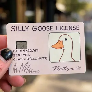 Silly Goose License Debit Card Skin Sticker 2 Pack Funny Vinyl Card Cover