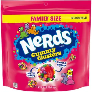Nerds Gummy Clusters Candy, Rainbow, Springtime Easter Candy, Resealable 18.5 Ounce Big Bag