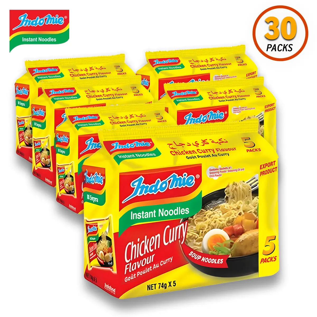 Official Indomie Chicken Curry Flavor (30 Packs) Official Indomie Chicken Curry Flavor (30 Packs)
