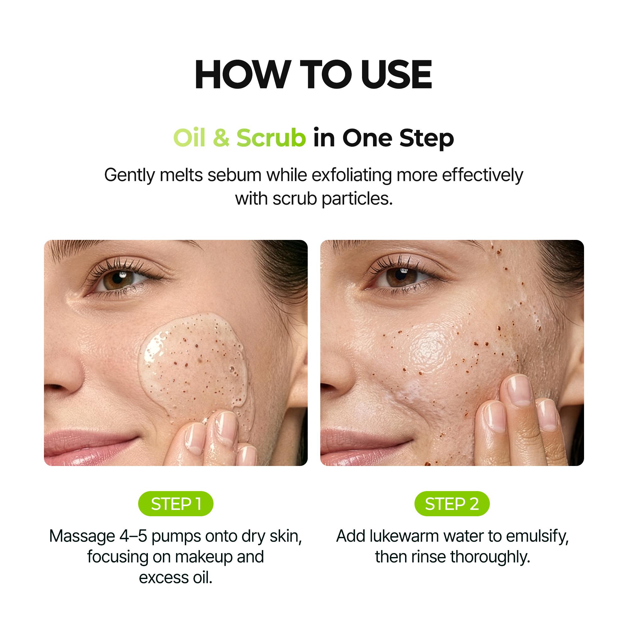 [Dr.Melaxin Official] CACTOX Pore Relief Scrub Cleansing Oil, Blackhead Removal & Deep Pore Cleansing, Non-Stripping Cactus Gel-Oil