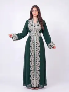 Abeer Kuftan  - Women's Embrodiered Dress, Arabic Dress, Ceremony Dress, Modest, Maxi - Eid, Ramadan, Gifts for Her Formal Modern