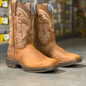 6003 Crazy Tan Crazy Tan Patron Boots Mens work boots Botas de trabajo Square Toe