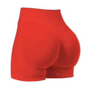 Coral Canton Impact Shorts,High Waisted Butt Lifting,Shaping Curve-Hugging Compression