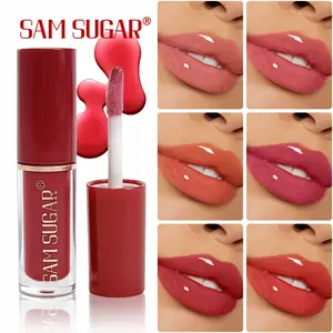 Sam Sugar 6 Color Mini Lip Oil, Autumn Winter Moisturizing Glossy Lip Gloss, Lipstick, Fades Fine Lines, Hydrating Lip Balm, Long-Lasting Shine