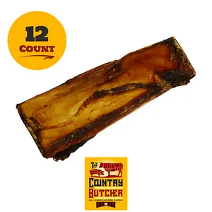 The Country Butcher 7" Rib Dog Bones for Small & Medium Breeds Natural Tough Dental Treats Chew Toys 12 Count Made in USA Grain-Free Soy-Free Corn-Free