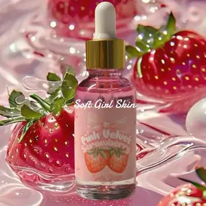 Soft Girl Skin Pink Velvet Strawberry Yoni Oil for Intimate Care and Hydration Enhancing