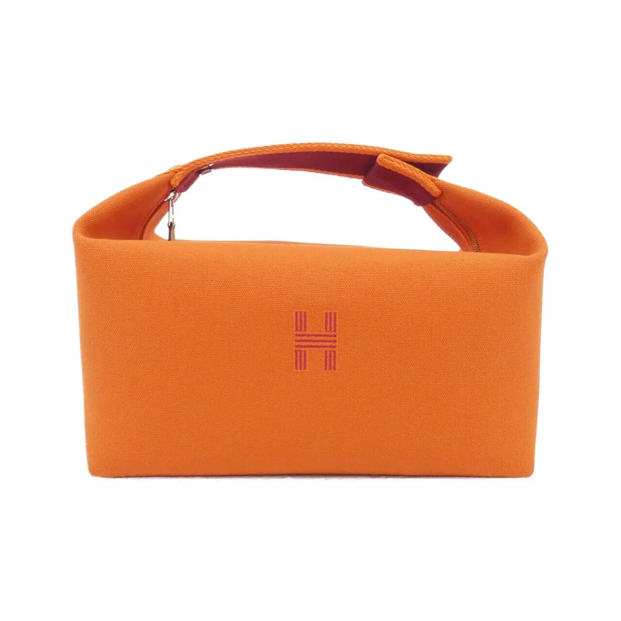 Pre-owned HERMÈS Canvas Small Leather Goods Hermes BridadoBlack GM Pouch