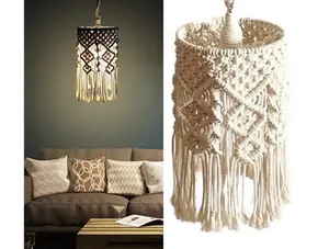 Macrame Hanging Lamp     