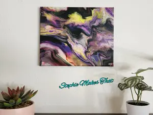 Inner Chaos 8x10 Fluid Art Painting