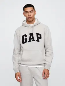 Adult Relaxed Gap Logo Hoodie Color Gray
