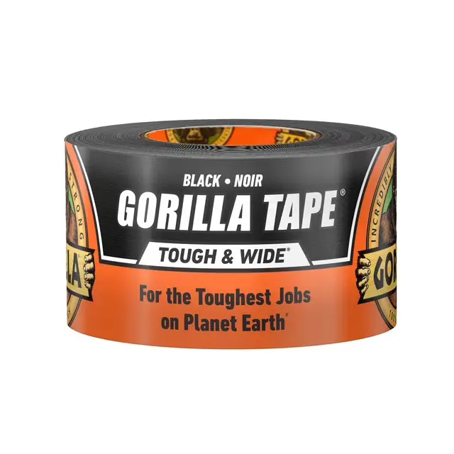 Tape Tough & Wide, Black Tape, 2.88" x 25 yd