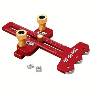 Thin Rip Table Saw Jig, 3 Pulleys Thin Rip Jig for Making Repetitive Narrow Strip Cuts, Table Saw Guide Fits for 19# and 30# T Slot and for 3/8in X 3/4in U Slot