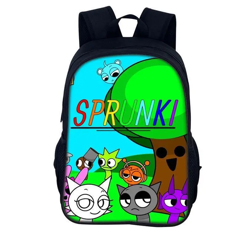Sprunki Incredibox 6 Anime Backpack for Women Men Teens, Day Packs Knapsacks Casual Backpacks Gift for Gym Travel Camping Outdoor Work Business
