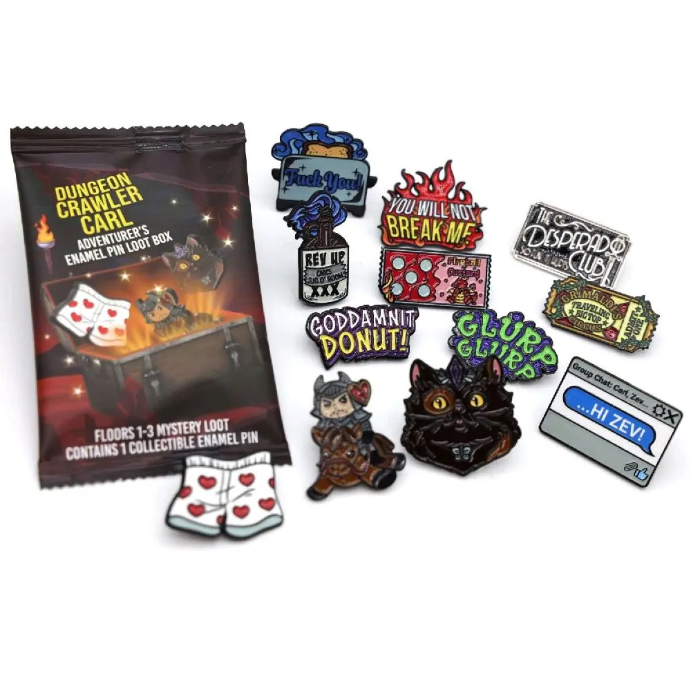 Dungeon Crawler Carl Adventurer's Pin Loot Box: Floors 1-3