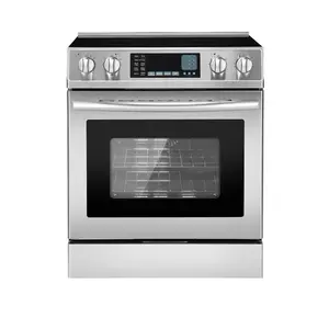 VEVOR 30 in Electric Range Oven, 4.8 Cu. Ft. Capacity Compact Freestanding Oven, Stainless Steel Kitchen Stove, with 5 Burners, Timer, Self-Cleaning, Easy Reach Racks, Storage Drawer(No Power Cord)VEVOR Super Brand Day